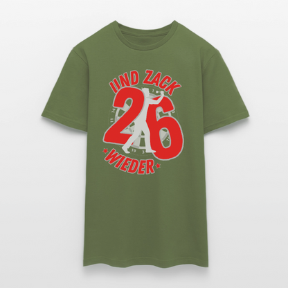 Männer T-Shirt "Und zack - wieder 26" - Militärgrün