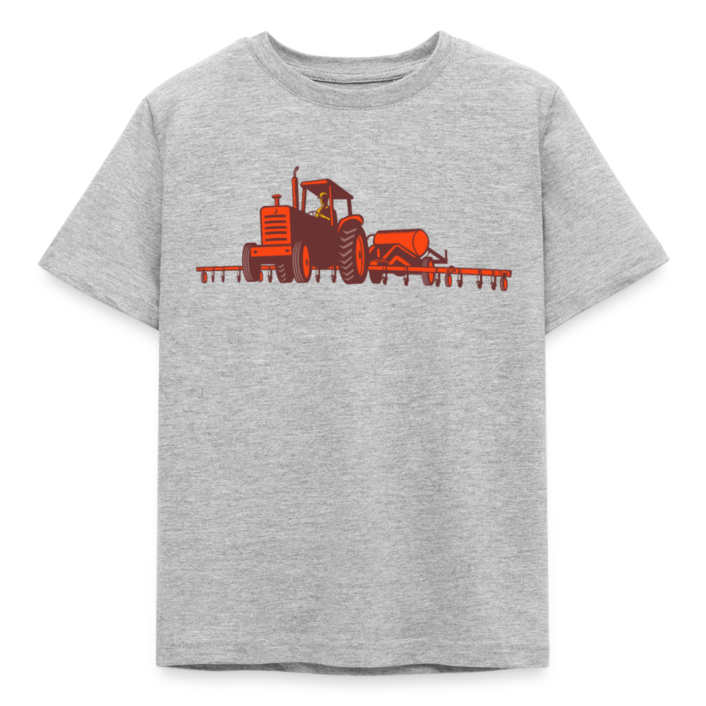 Kinder T-Shirt "Großer roter Traktor" - Grau meliert