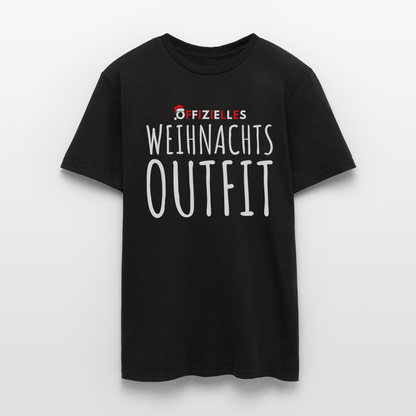 Männer T-Shirt "Offizielles Weihnachtsoutfit" - Schwarz
