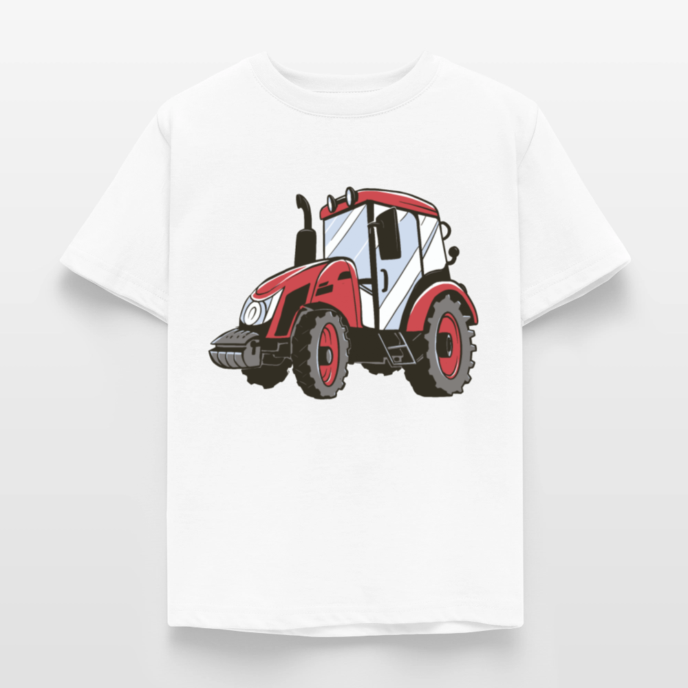 Kinder T-Shirt "Kleiner roter Traktor" - Weiß