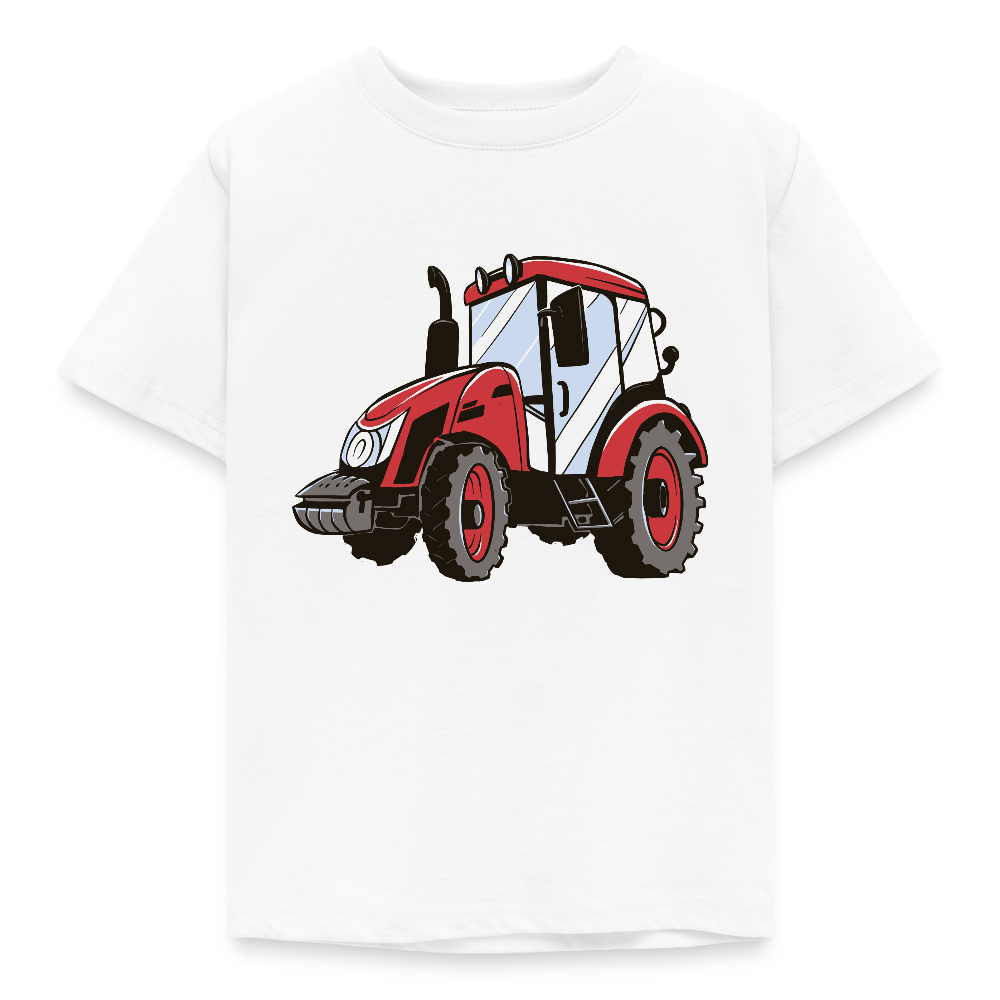 Kinder T-Shirt "Kleiner roter Traktor" - Weiß