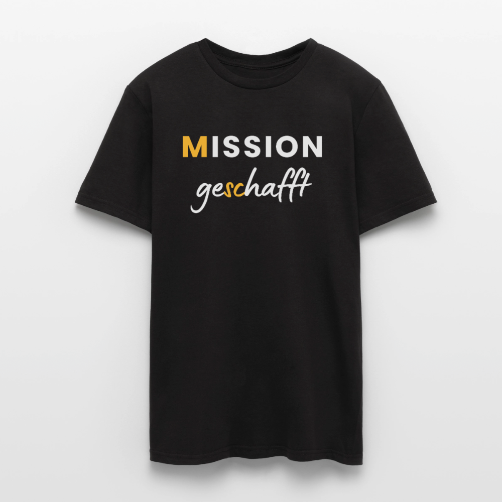 Männer T-Shirt "Mission geschafft" (M.Sc) - Schwarz