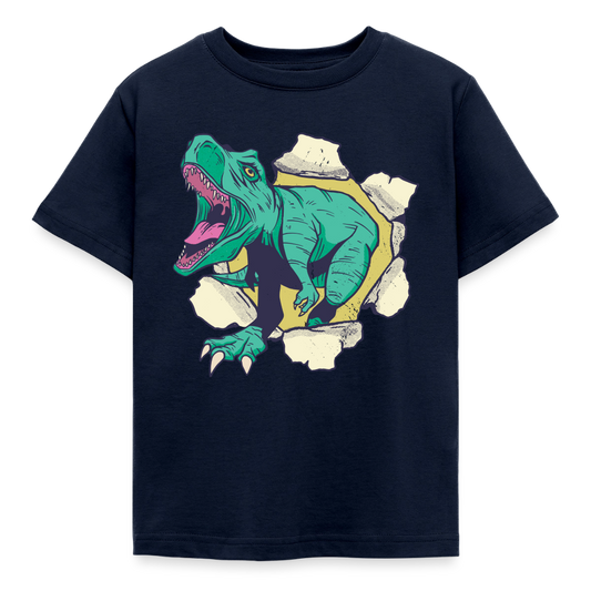 Kinder T-Shirt "Dinosaurier in Aktion" - Navy
