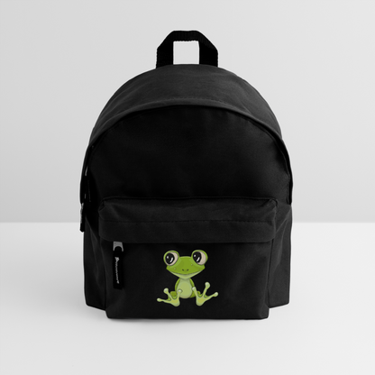 Kinder Rucksack "Niedlicher Frosch" - Schwarz