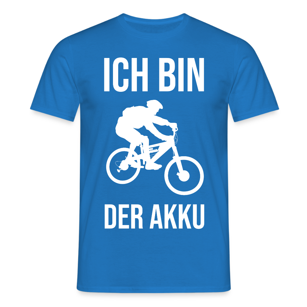Männer T-Shirt "Ich bin der Akku" - Royalblau
