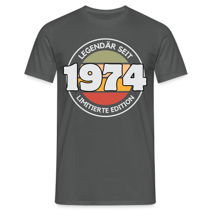 Männer T-Shirt "Legendär seit 1974 - Limitierte Edition" - Anthrazit