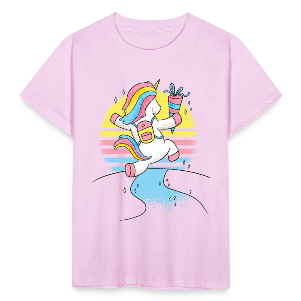 Schulkind T-Shirt Einhorn - Hellrosa