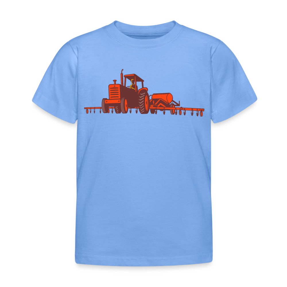 Kinder T-Shirt "Großer roter Traktor" - Himmelblau