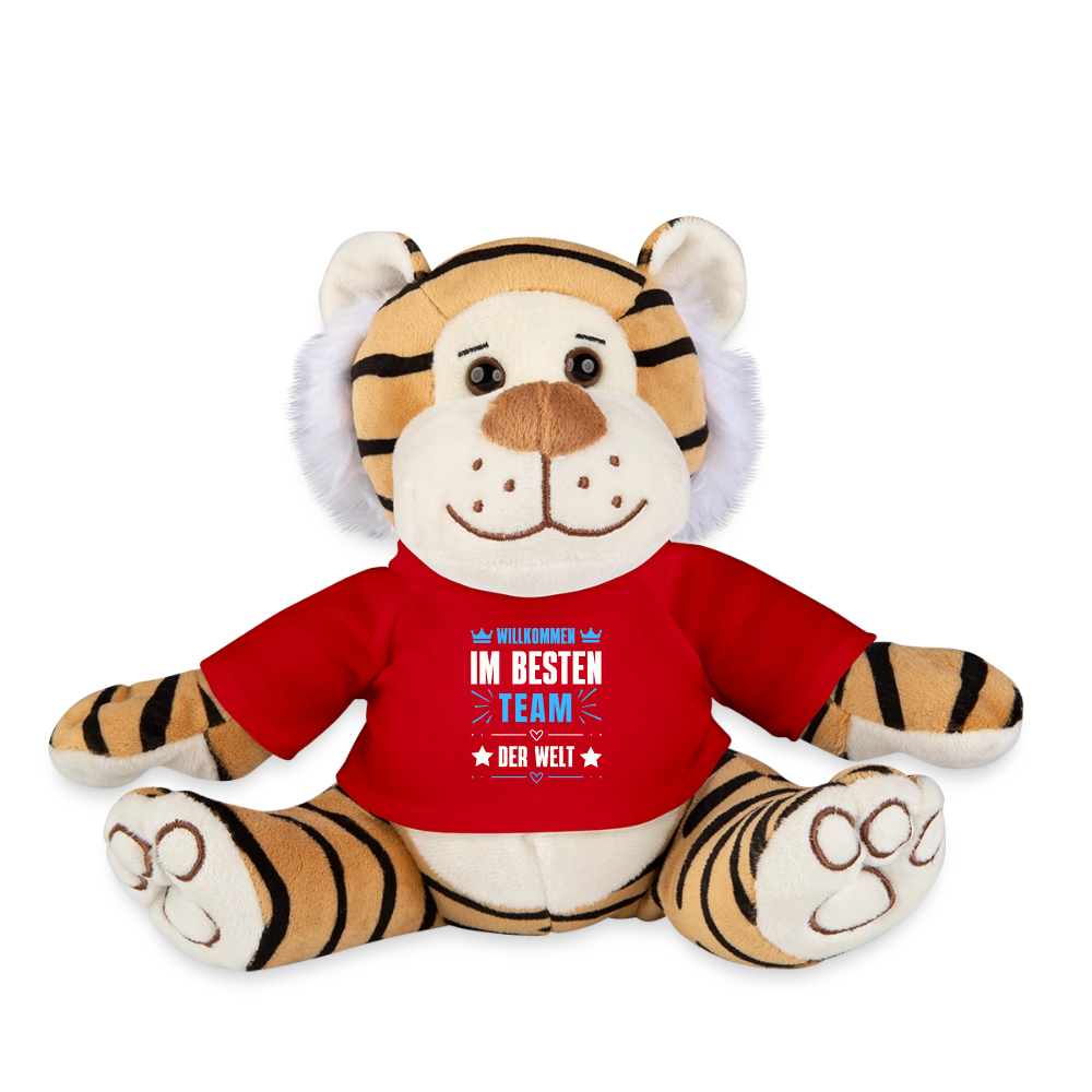 Plüschtiger "Willkommen im besten Team der Welt" - Rot