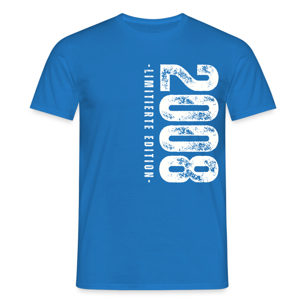 Männer T-Shirt "2008 - Limitierte Edition" - Royalblau