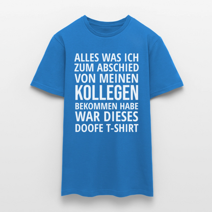 Männer T-Shirt "Abschied Kollege" - Royalblau