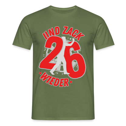 Männer T-Shirt "Und zack - wieder 26" - Militärgrün