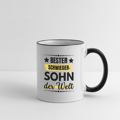 Tasse "Bester Schwiegersohn der Welt" - Weiß/Schwarz
