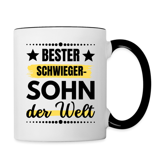 Tasse „An Meinen Lieben Schwiegersohn“ – Liebevolle Botschaft Von Der Schwiegermutter, Schwarz