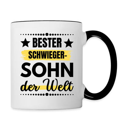 Tasse "Bester Schwiegersohn der Welt" - Weiß/Schwarz