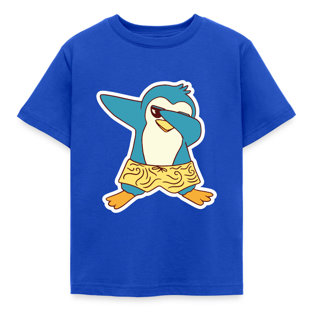 Kinder T-Shirt "Sommer Pinguin" - Royalblau