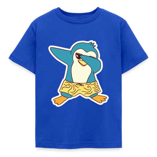Kinder T-Shirt "Sommer Pinguin" - Royalblau