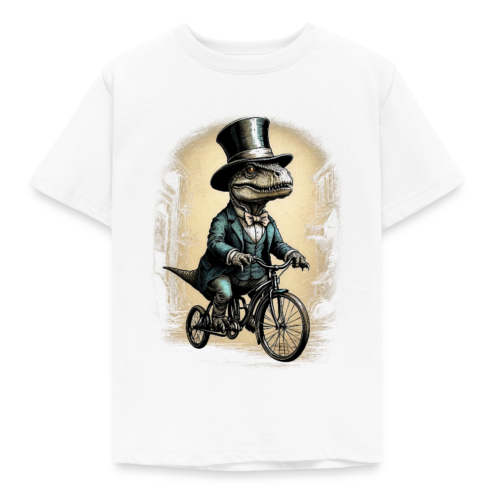 Kinder T-Shirt "Dinosaurier im Vintage Style" - Weiß