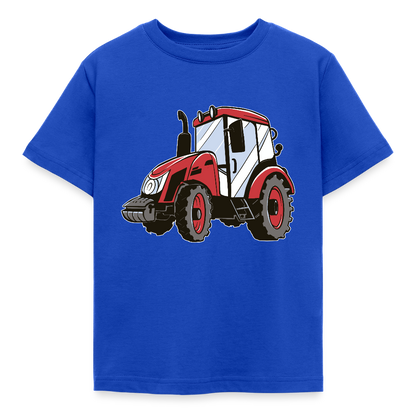 Kinder T-Shirt "Kleiner roter Traktor" - Royalblau