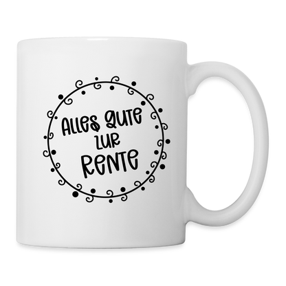 Tasse "Alles Gute zur Rente" - Weiß
