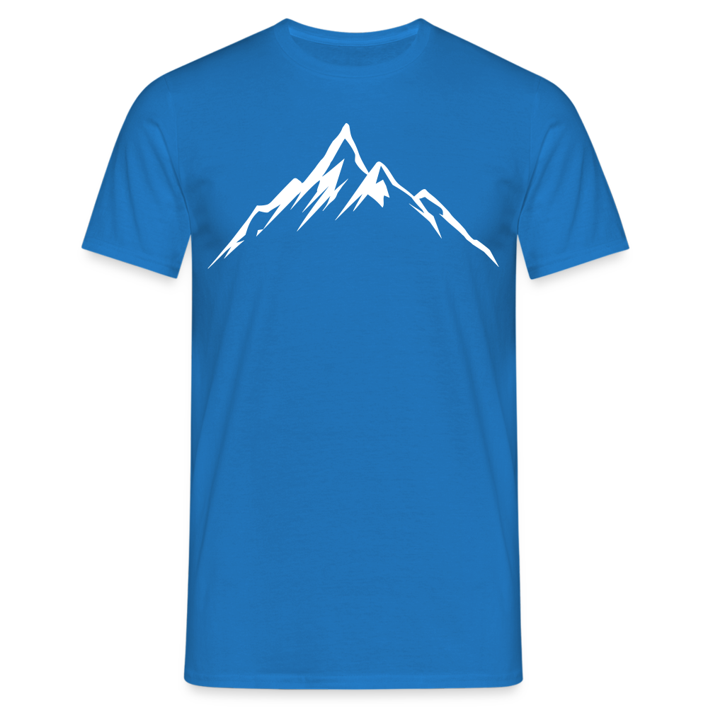 Männer T-Shirt "Einfache Berge" - Royalblau