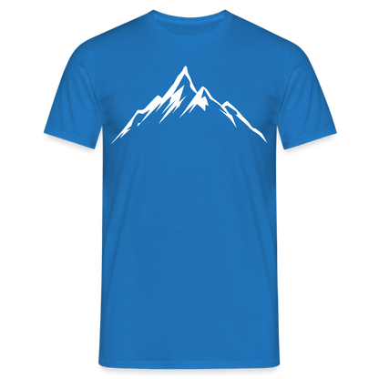 Männer T-Shirt "Einfache Berge" - Royalblau