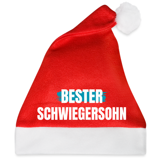 Weihnachtsmütze "Bester Schwiegersohn" - Rot