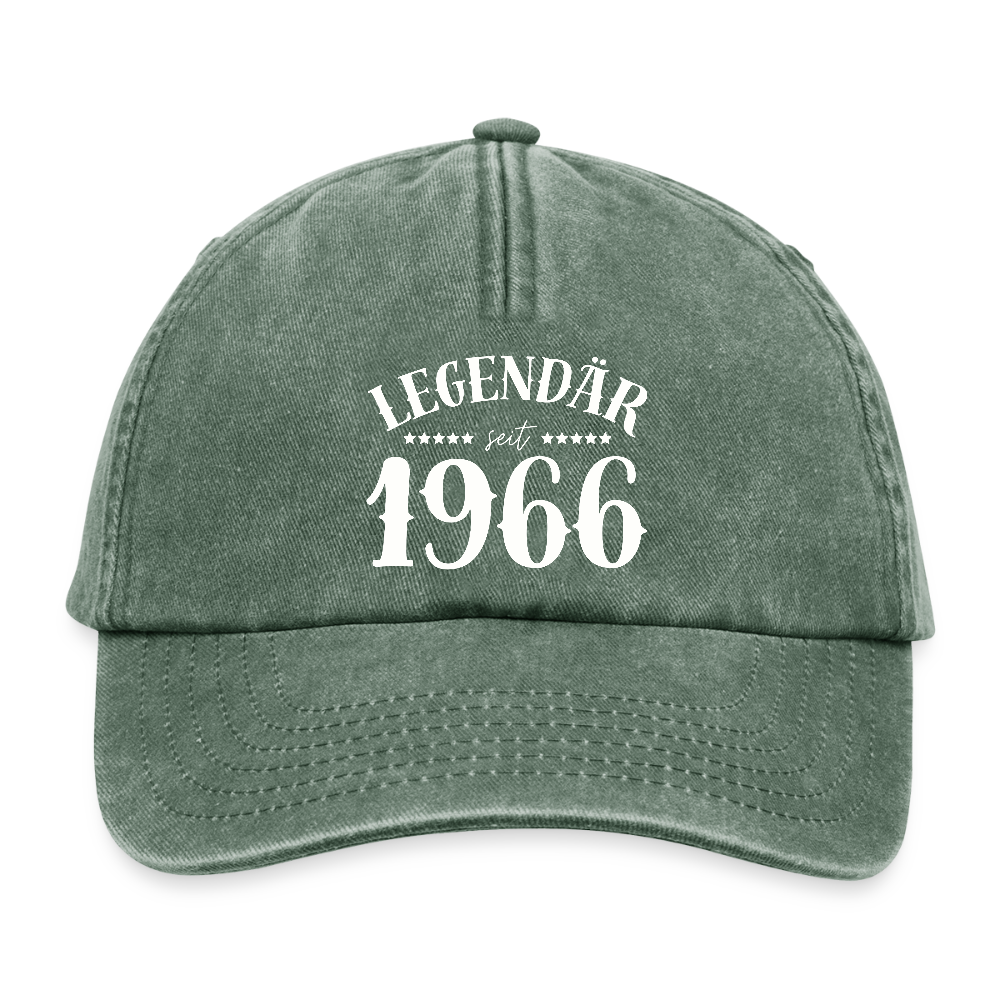 Vintage Cap "Legendär seit 1966" - Vintage Flaschengrün 