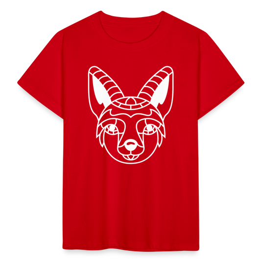 Kinder T-Shirt "Simpler Fuchs" - Rot