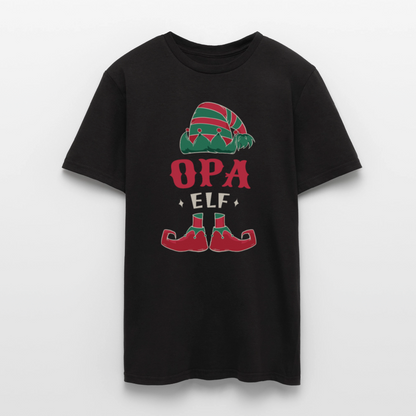 Männer T-Shirt "Opa Elf" - Schwarz