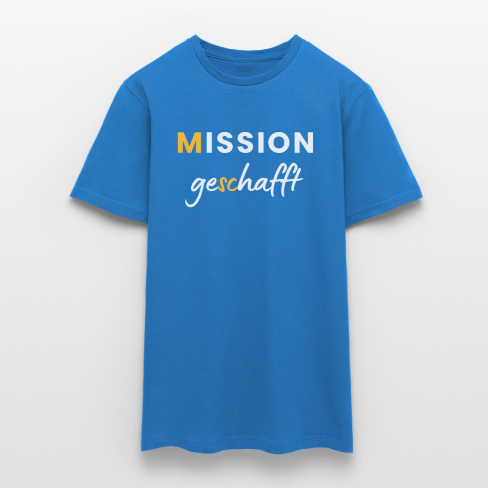 Männer T-Shirt "Mission geschafft" (M.Sc) - Royalblau