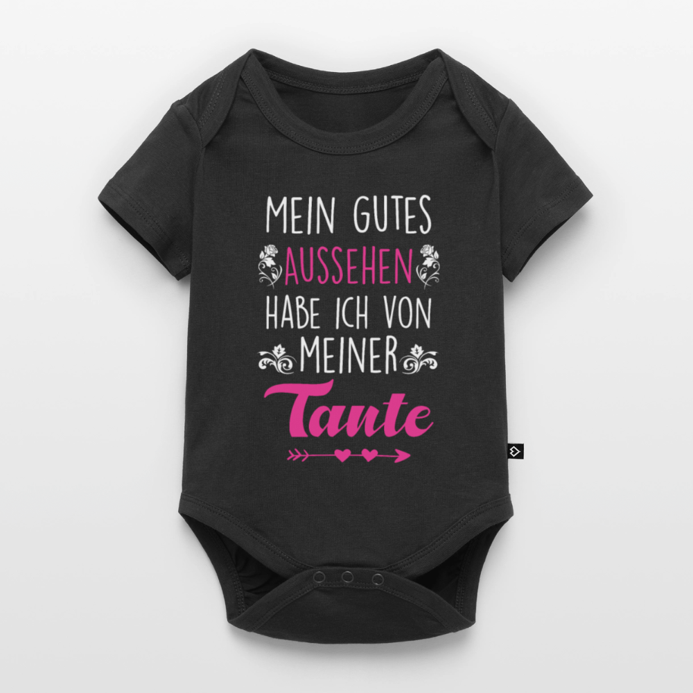 Baby Body "Mein gutes Aussehen habe ich von meiner Tante" - Schwarz