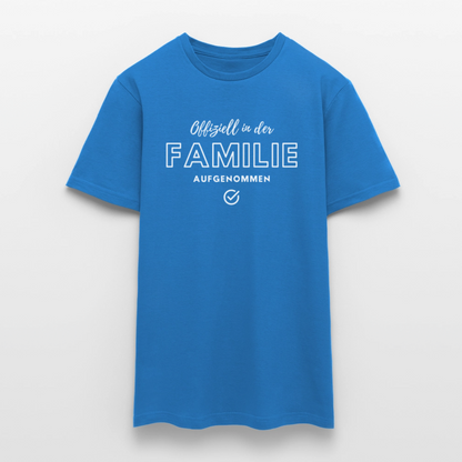 Männer T-Shirt "Offiziell in der Familie aufgenommen" - Royalblau