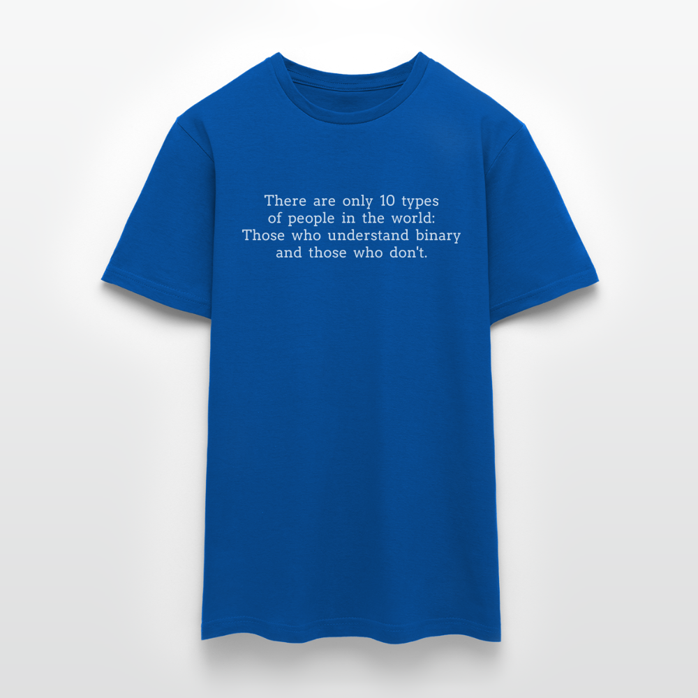 Männer T-Shirt "There are only 10 types of people" - Royalblau