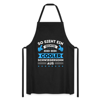 Kochschürze "So sieht ein richtig cooler Schwiegersohn aus" - Schwarz