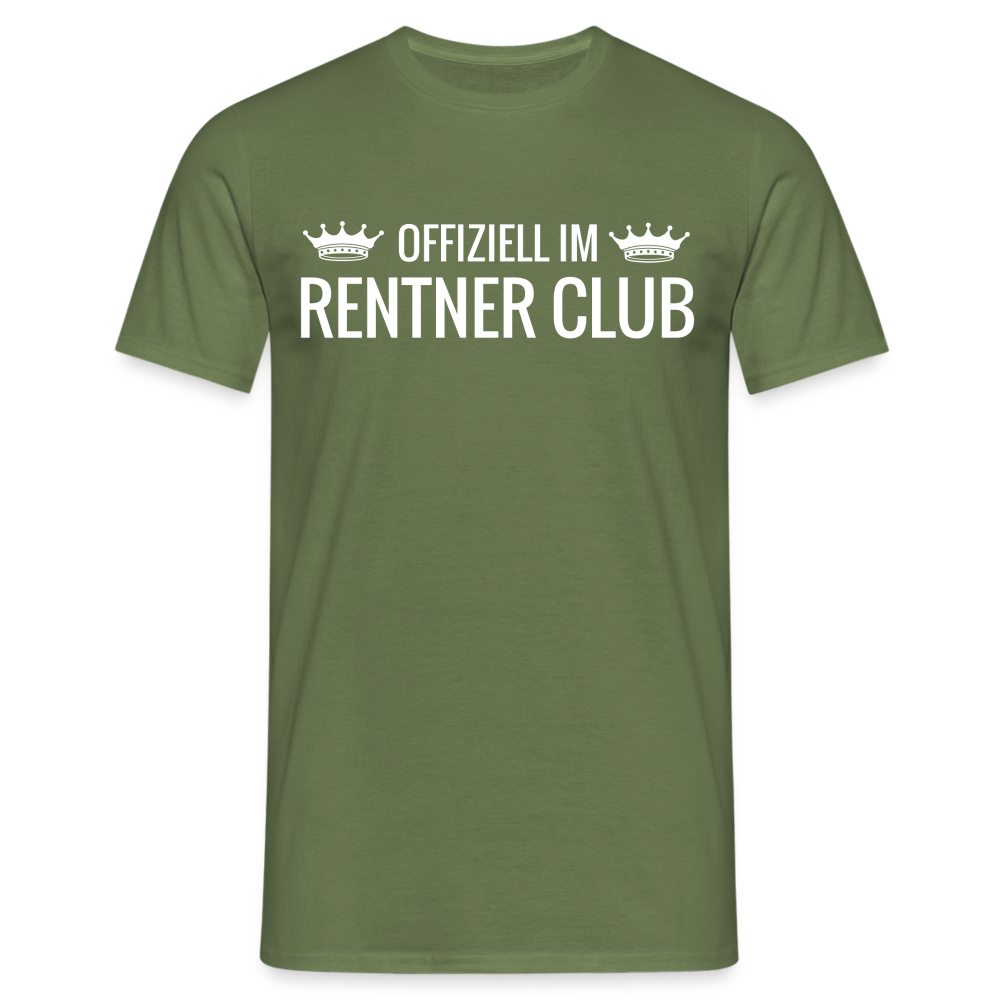 T-Shirt "Offiziell im Rentner Club" - Militärgrün