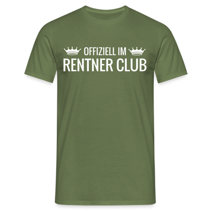 T-Shirt "Offiziell im Rentner Club" - Militärgrün