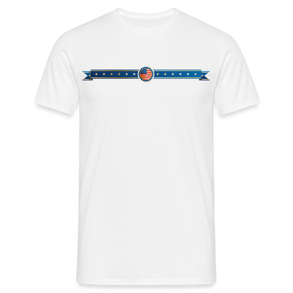 Männer T-Shirt "USA Band" - Weiß
