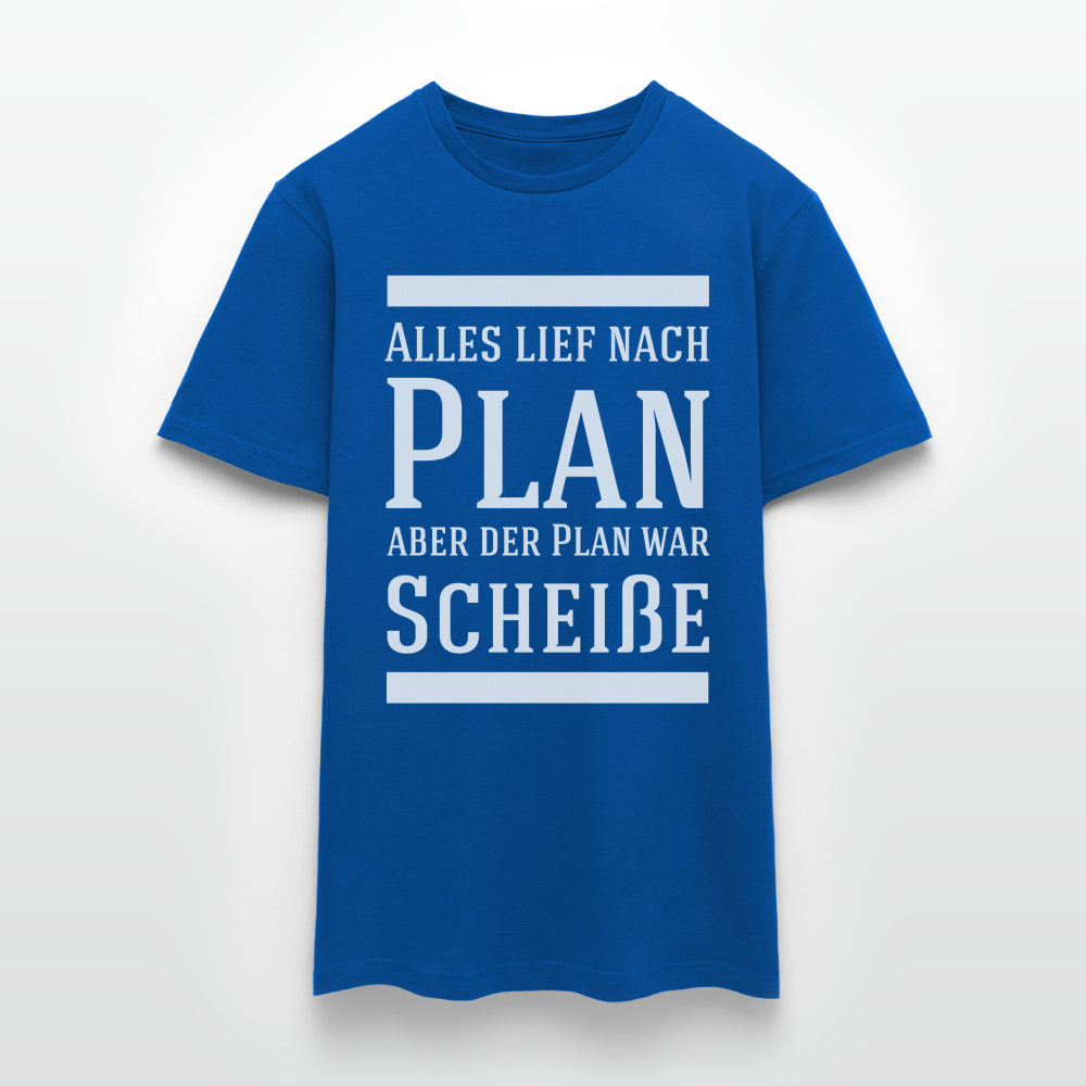 Männer T-Shirt "Alles lief nach Plan..." - Royalblau