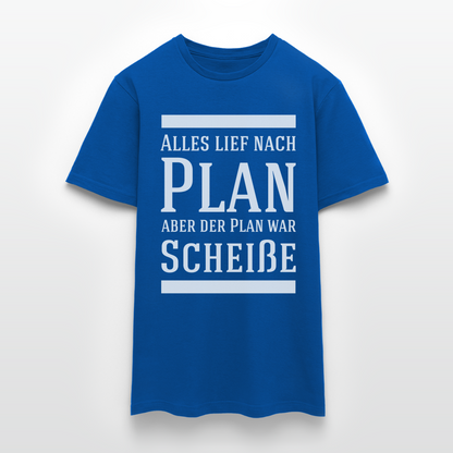 Männer T-Shirt "Alles lief nach Plan..." - Royalblau