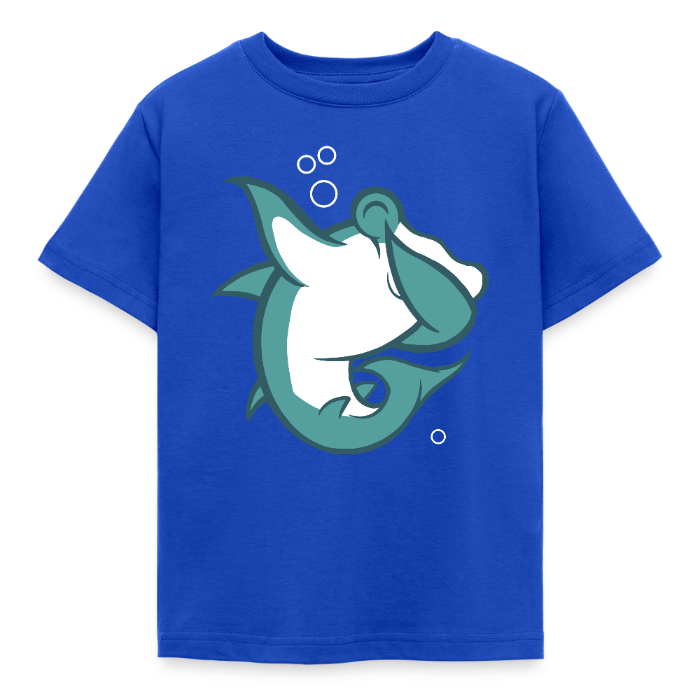 Kinder T-Shirt "Cooler Hammerhai" - Royalblau