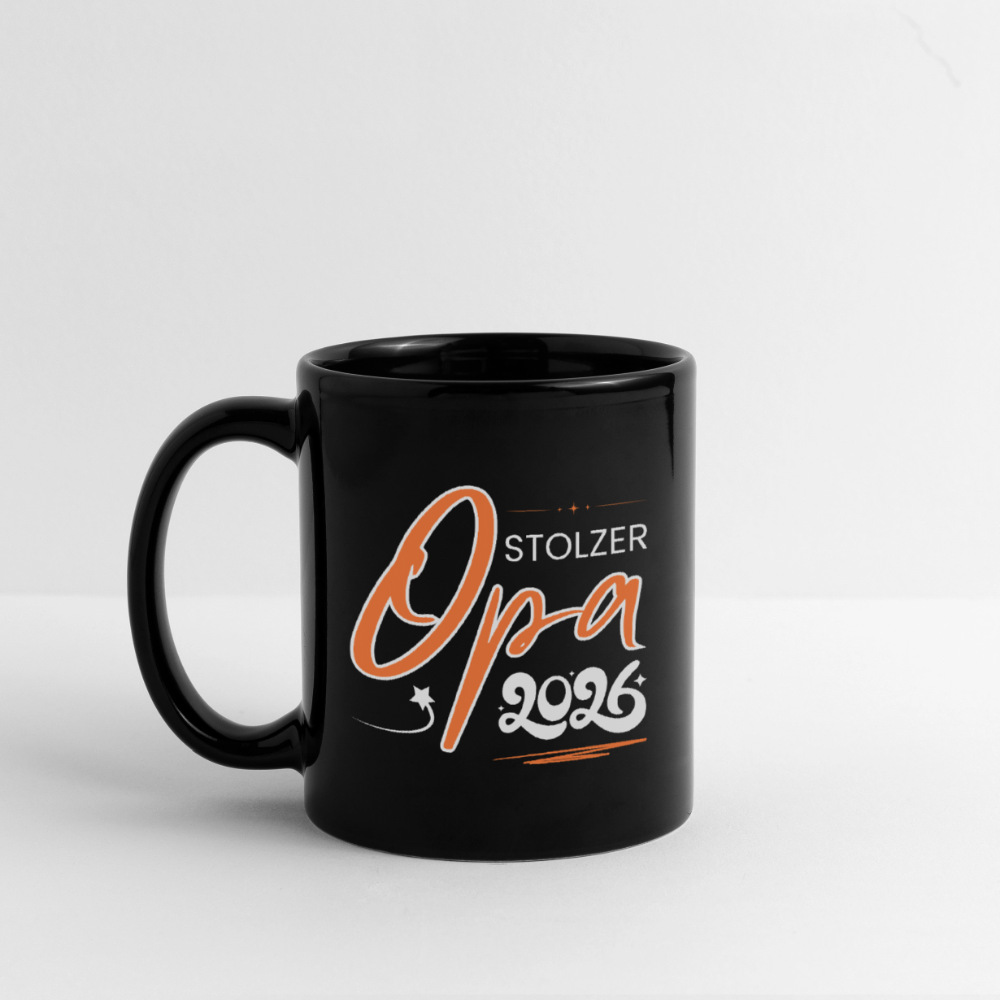Tasse "Stolzer Opa 2026" - Schwarz