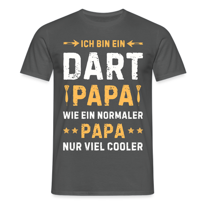 Männer T-Shirt "Ich bin ein Dart Papa" - Anthrazit