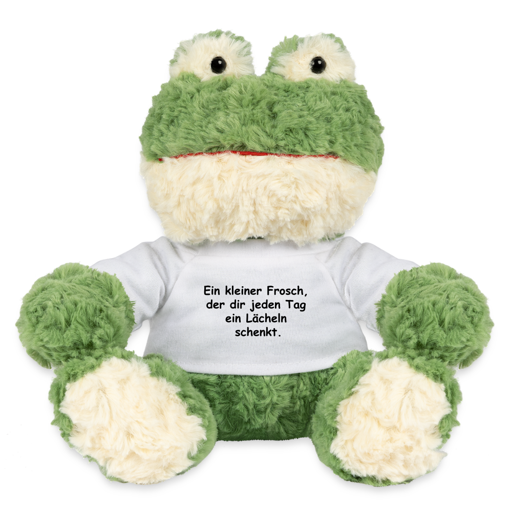 Frosch Stofftier "Ein kleiner Frosch..." - Weiß