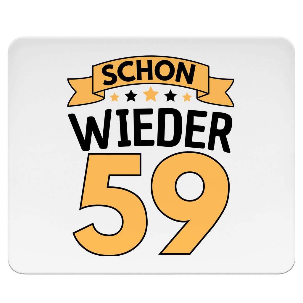 Mousepad "Schon wieder 59" (Orangenes Motiv)