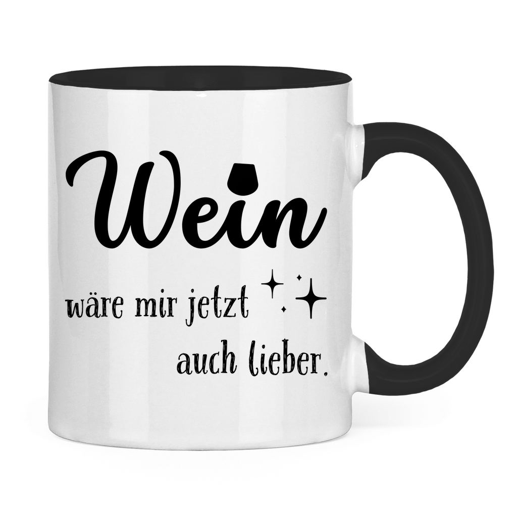 Tasse "Wein wäre mir jetzt auch lieber"