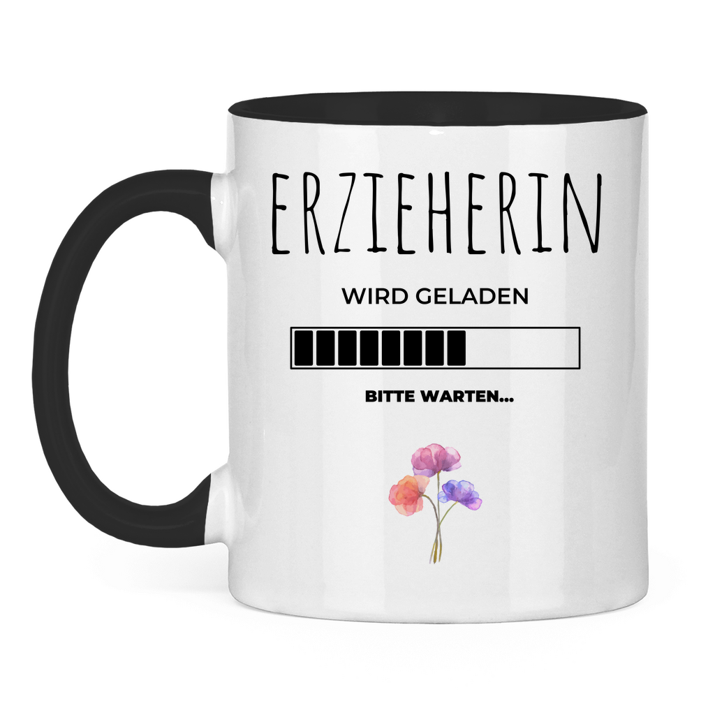 Tasse zweifarbig "Angehende Erzieherin"