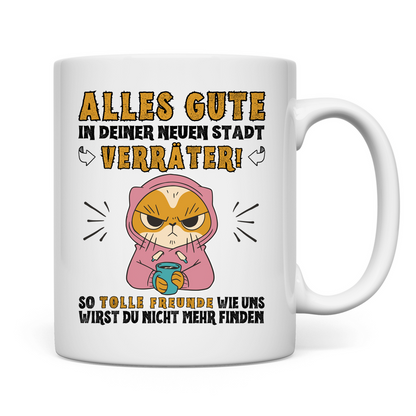 Tasse "Alles Gute in deiner neuen Stadt"