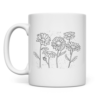 Tasse "5 Gänseblümchen"