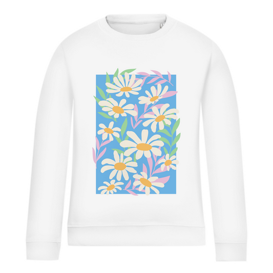 Damen Sweatshirt "Buntes Gänseblümchen Motiv"